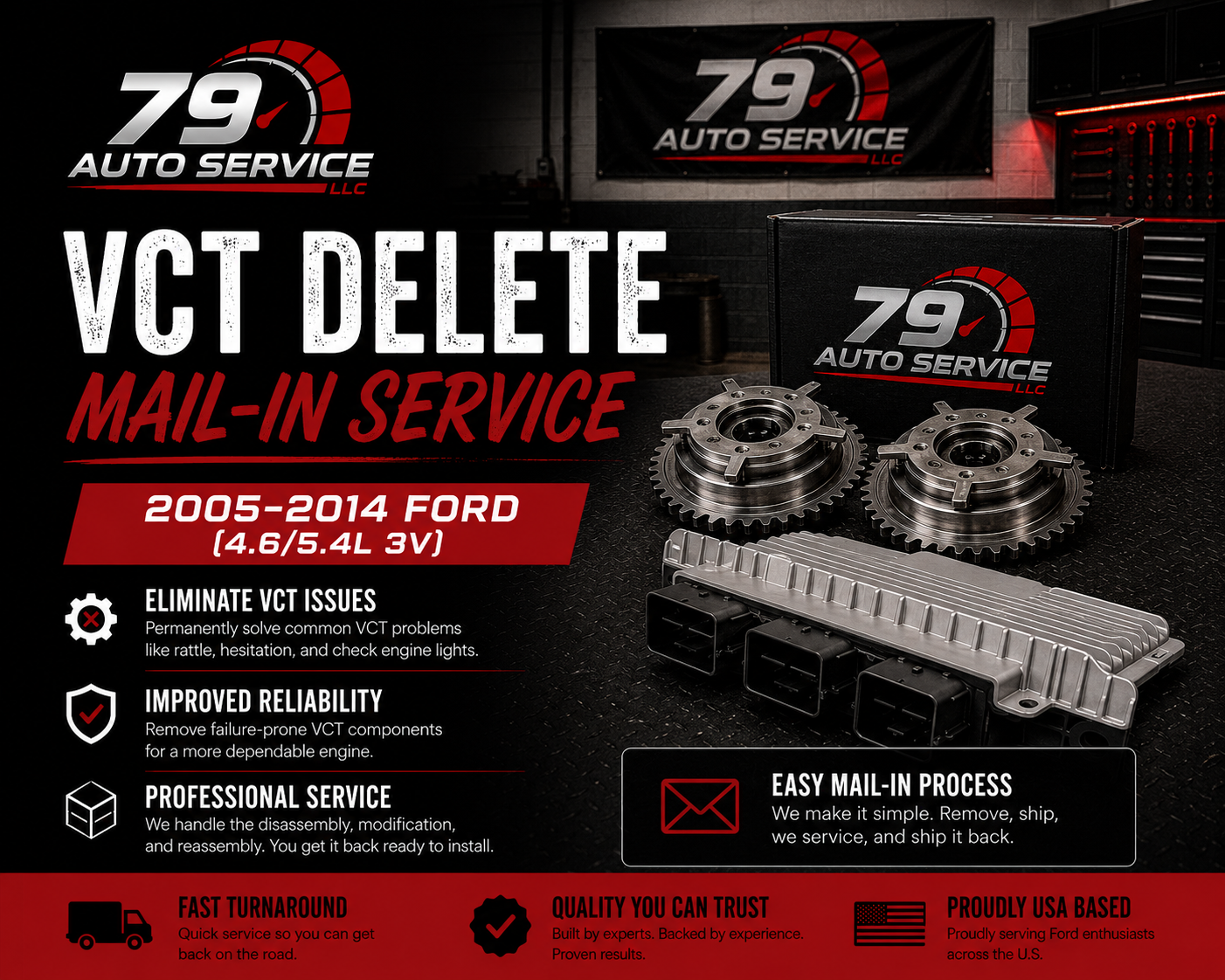 VCT Delete Mail-In Service - 2005-2014 Ford (4.6/5.4L 3V)