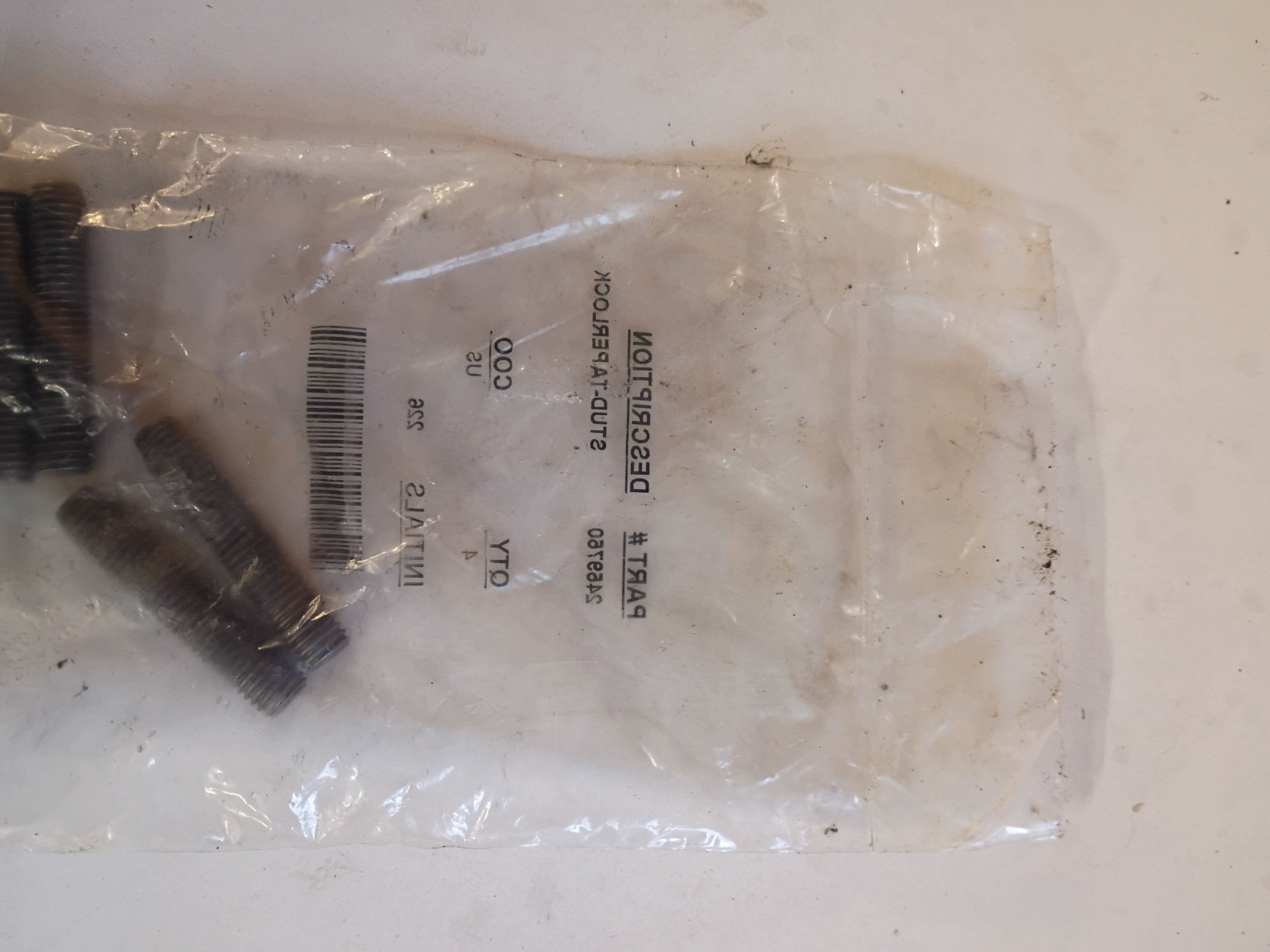 PACK OF 4 340117 CATERPILLAR 2459750 TURBO STUD (M10 X 1.5 X 50) (USA)