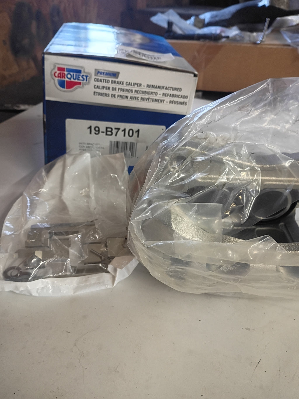 Carquest Premium Semi Loaded Disc Brake Caliper with Bracket 19-B7101