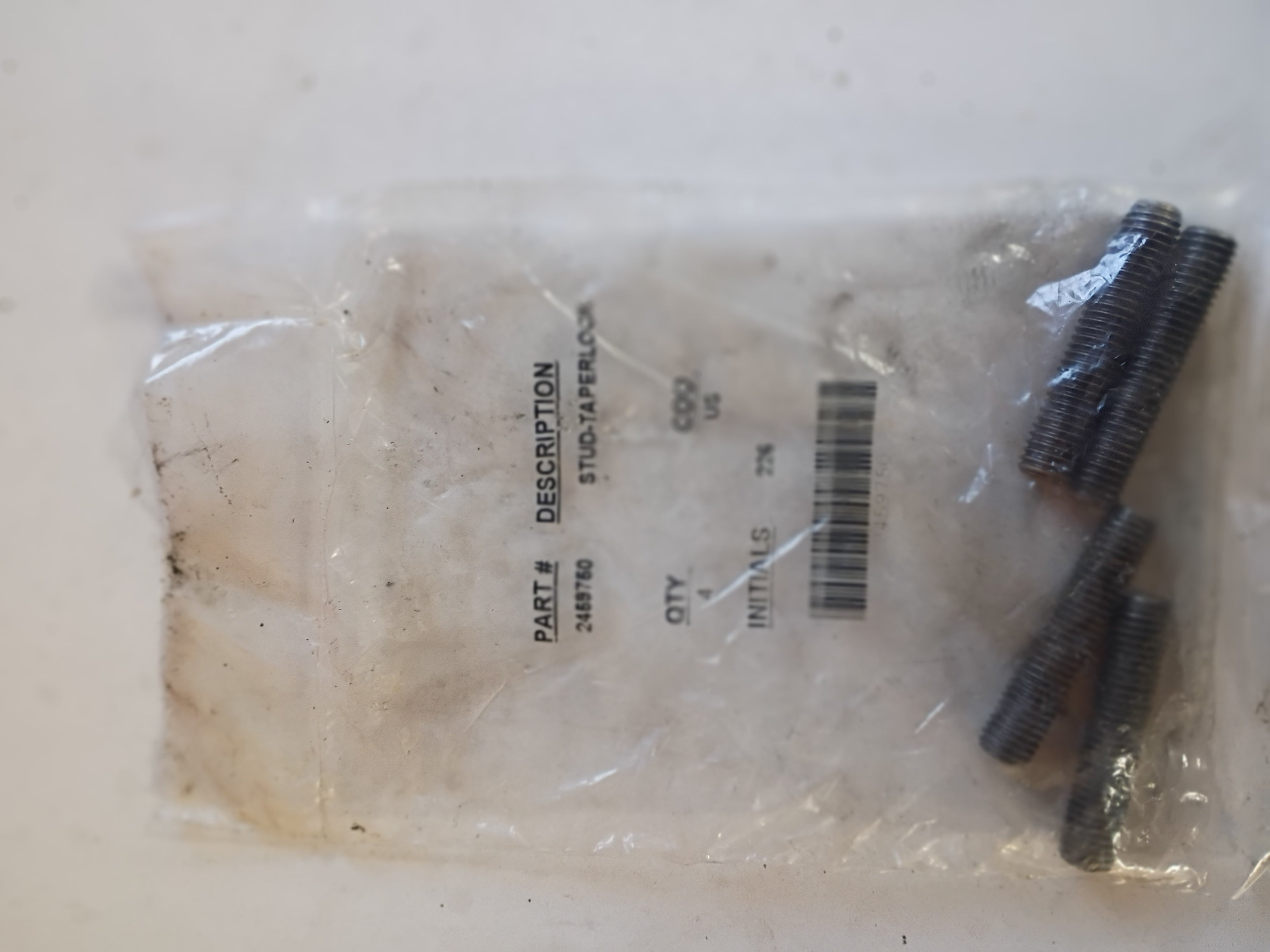 PACK OF 4 340117 CATERPILLAR 2459750 TURBO STUD (M10 X 1.5 X 50) (USA)
