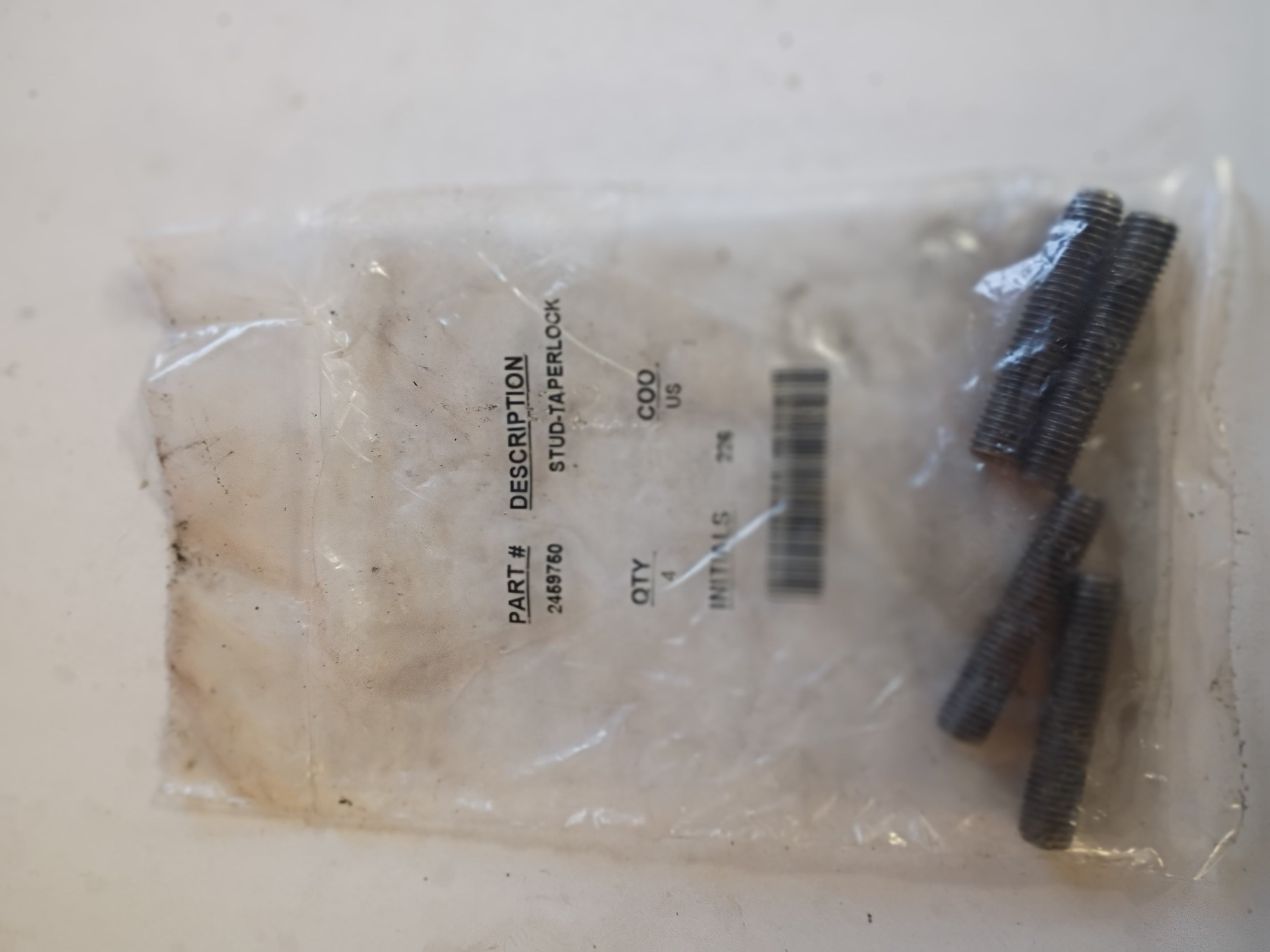 PACK OF 4 340117 CATERPILLAR 2459750 TURBO STUD (M10 X 1.5 X 50) (USA)