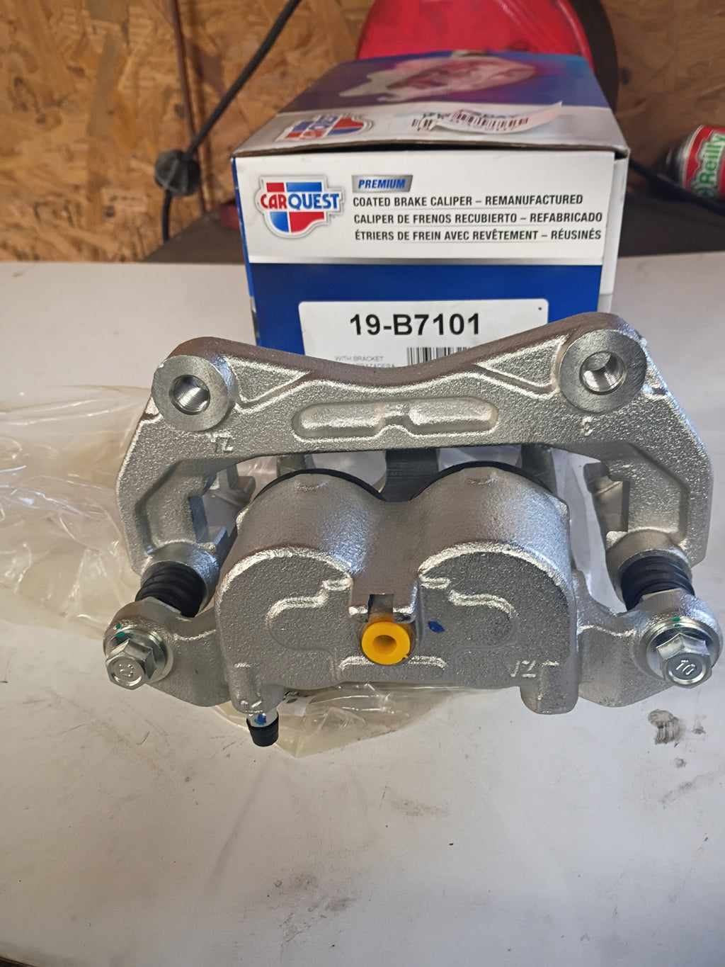 Carquest Premium Semi Loaded Disc Brake Caliper with Bracket 19-B7101