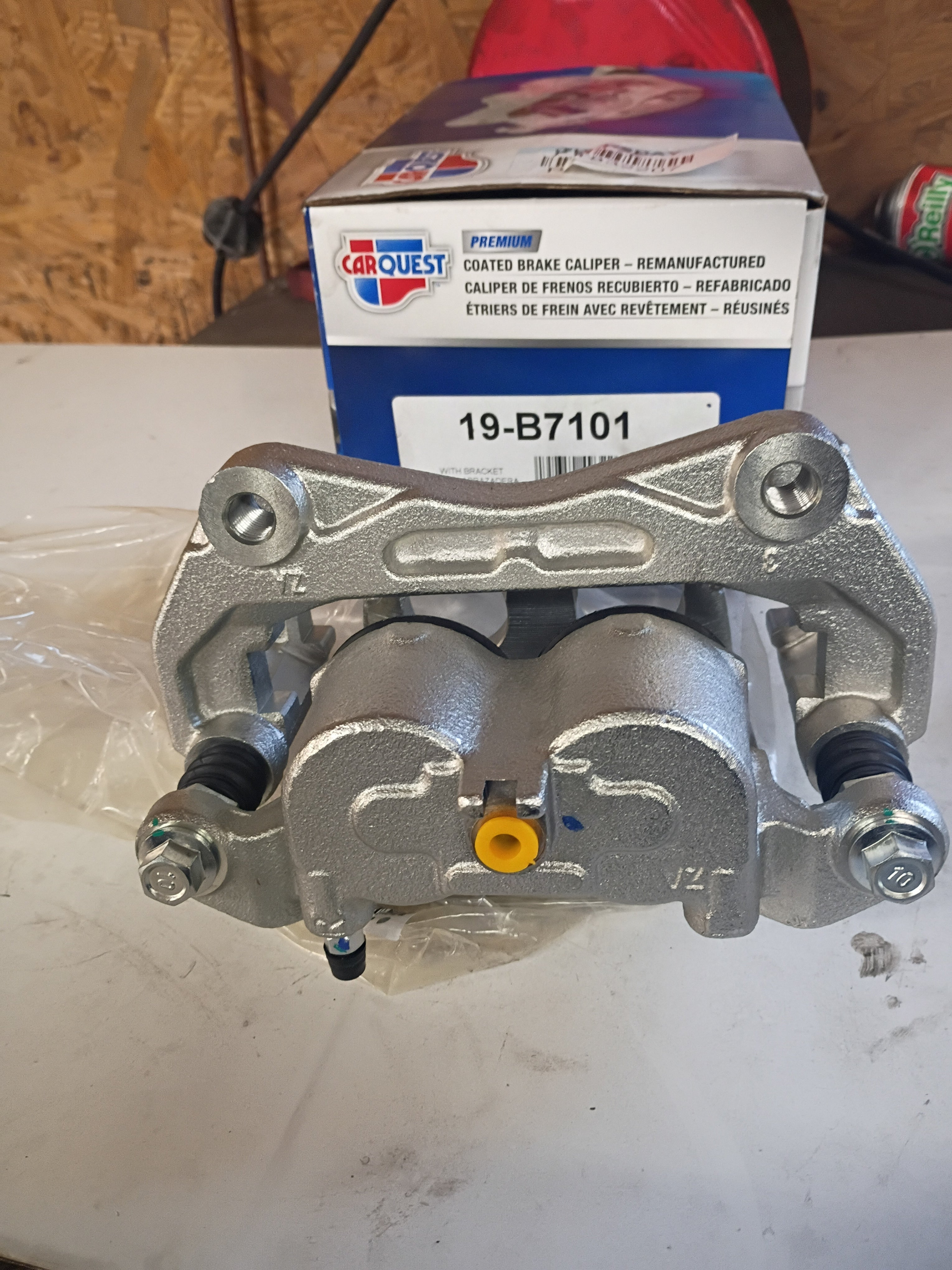Carquest Premium Semi Loaded Disc Brake Caliper with Bracket 19-B7101