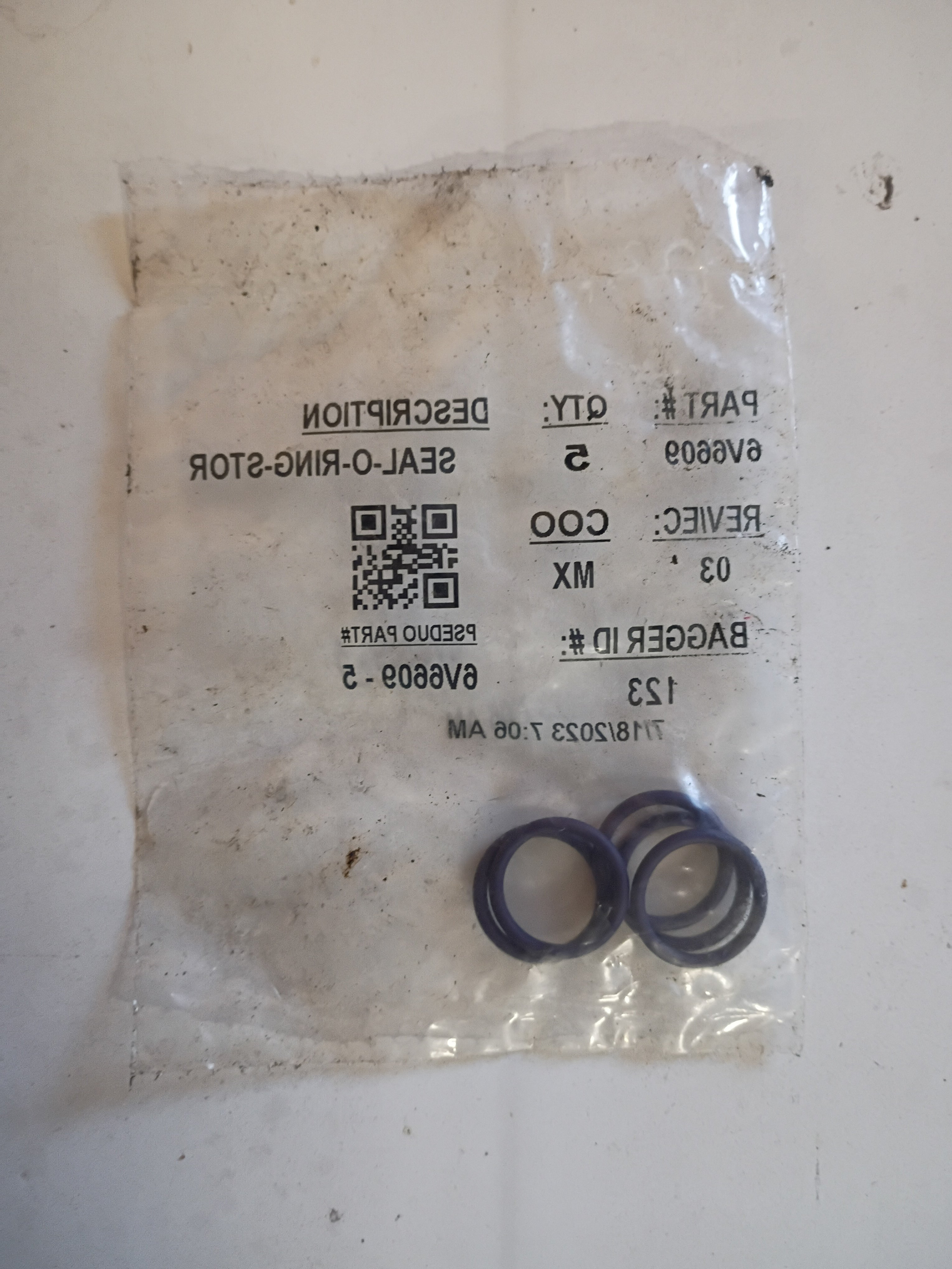 6V-6609-5: 2.21 x 16.36mm 70A EPDM O-Ring