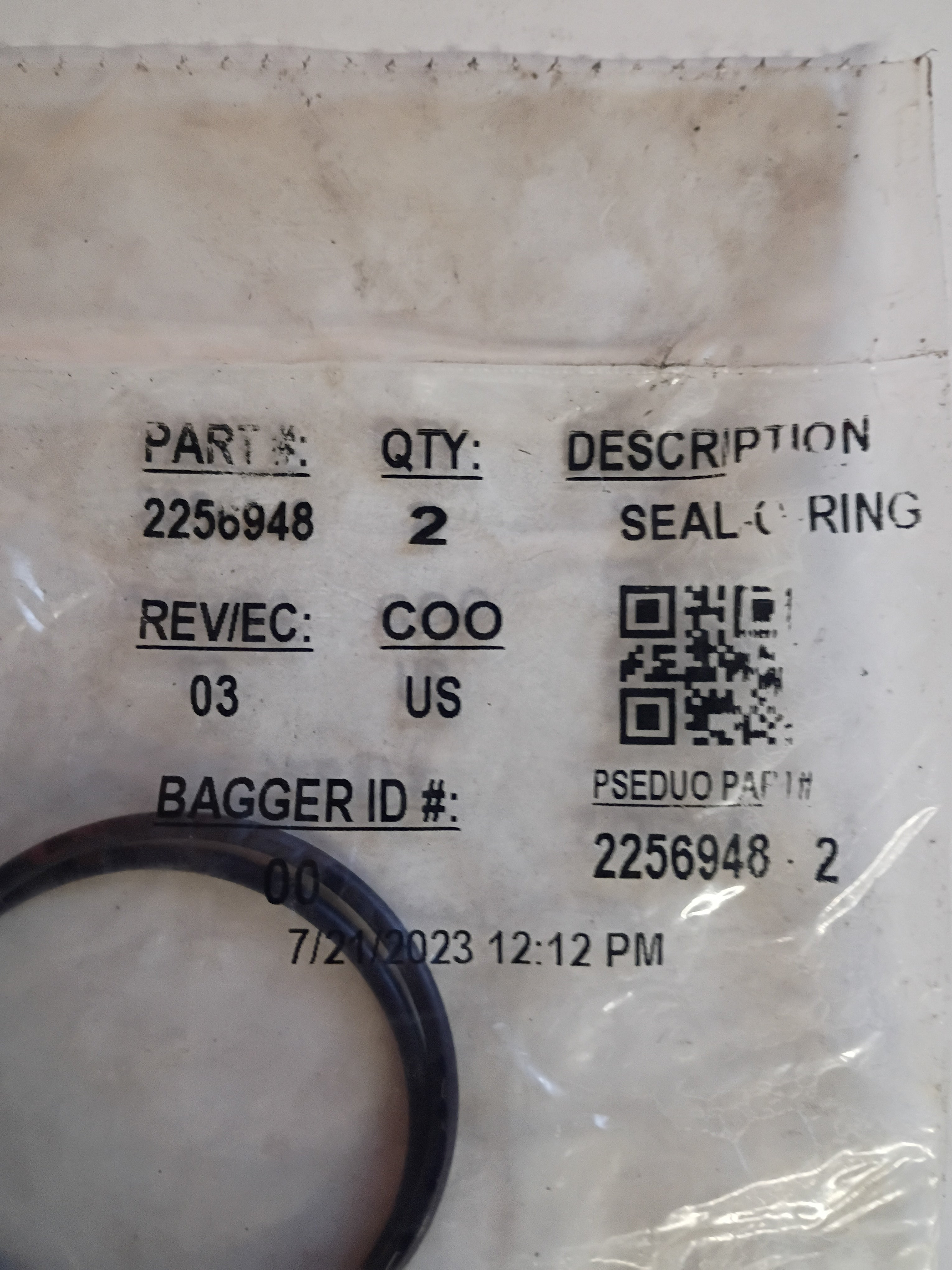 Cat C13 Engine O-Ring | P/N 2256948-2